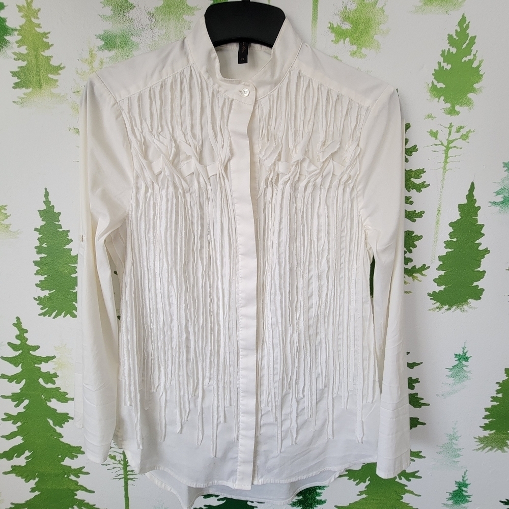 BCBGMaxazria Chain Stich Shirt.